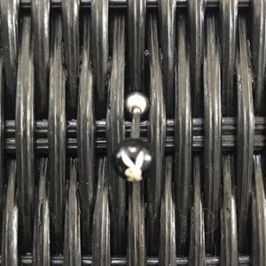 playboy jewelry silver & black logo tongue ring